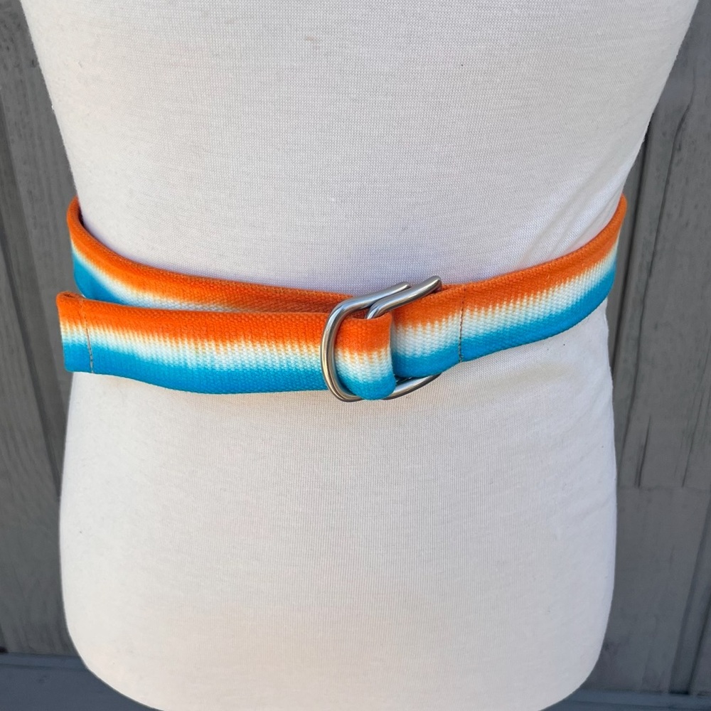 Polo Ralph Lauren Tie Dye Web Fabric Adjustable Belt